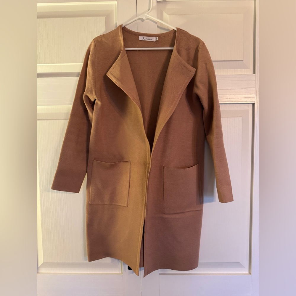 Camel Women’s Long Jacket Sweater
